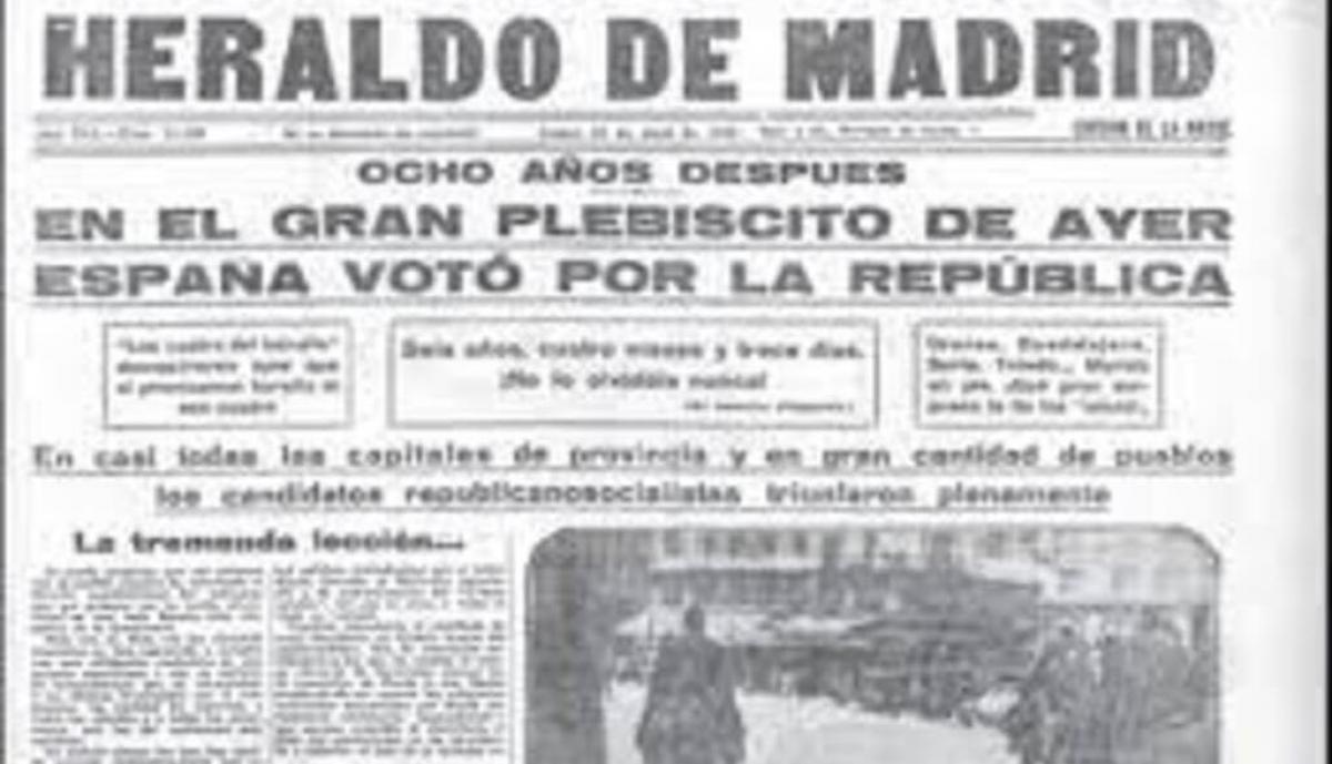 Los protagonistas en las elecciones del 12 de abril de 1931