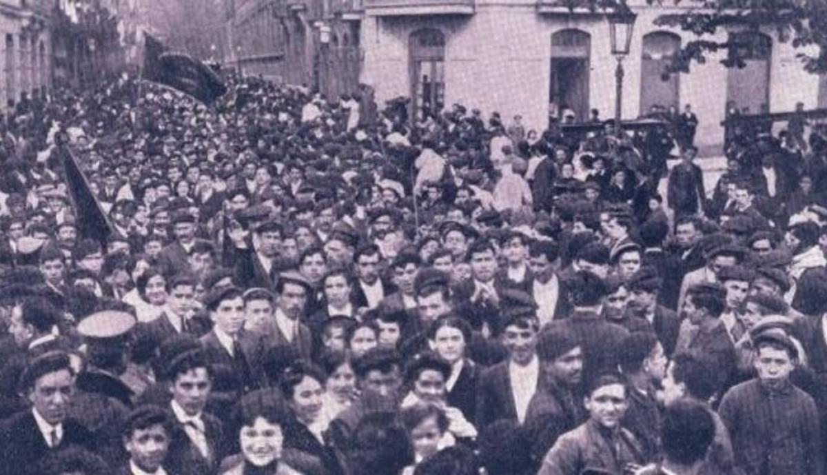 Los jóvenes socialistas contra la guerra en 1914